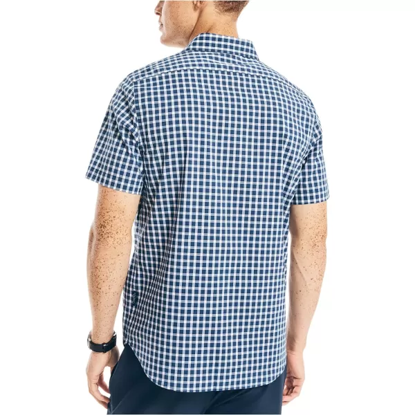 Nautica Mens Navtech Plaid ShortSleeve ShirtEstate Blue