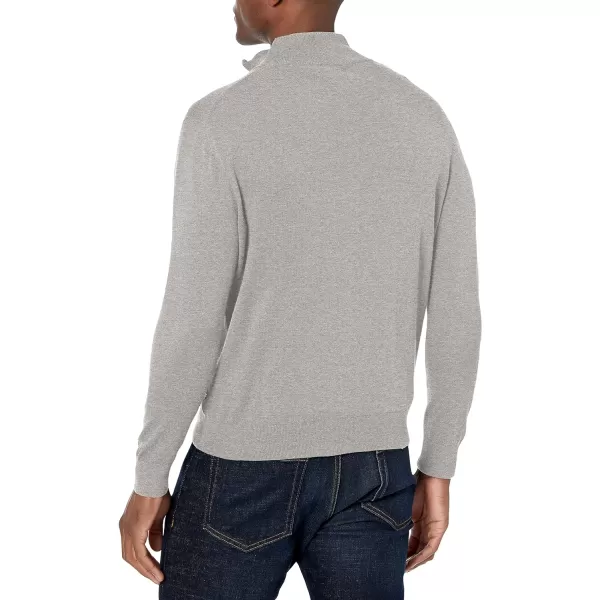 Nautica Mens Navtech QuarterZip SweaterGrey Heather