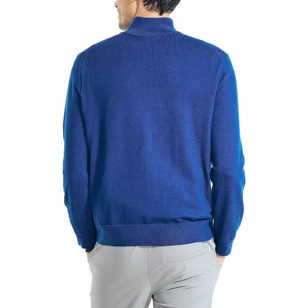 Nautica Mens Navtech QuarterZip SweaterLimoges