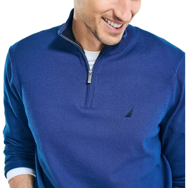 Nautica Mens Navtech QuarterZip SweaterLimoges