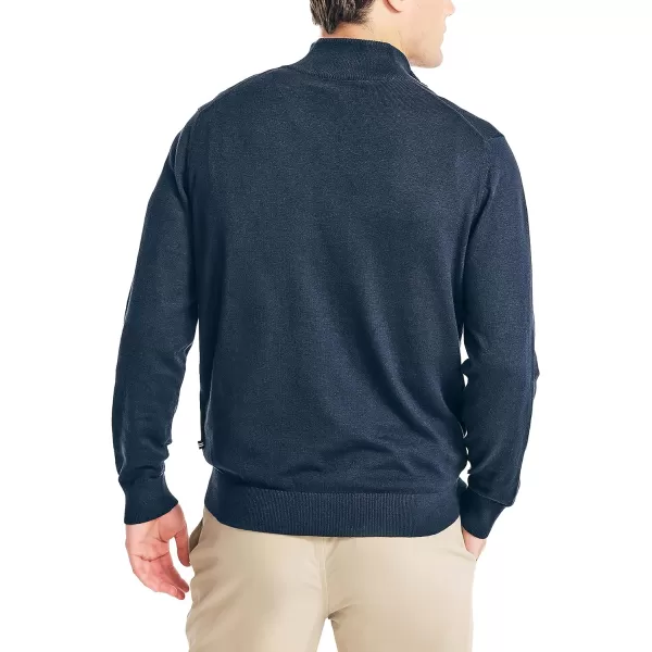 Nautica Mens Navtech QuarterZip SweaterNavy