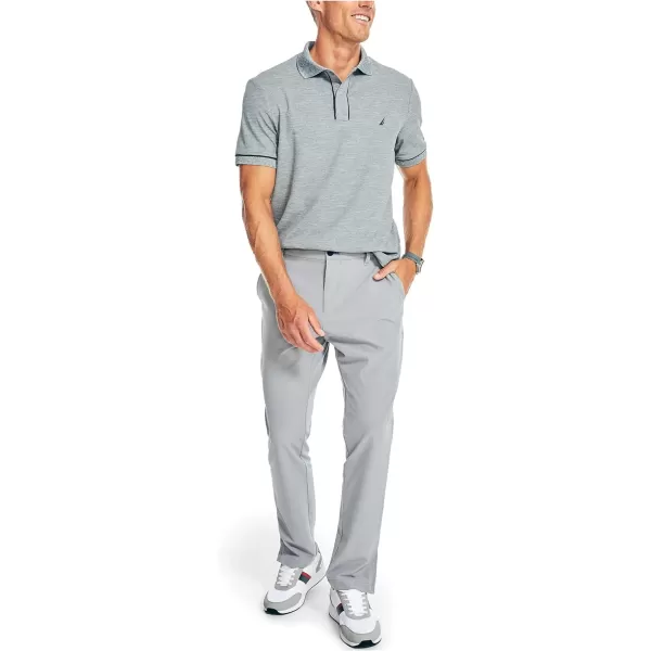 Nautica Mens Navtech Sustainably Crafted Classic Fit PoloStone Grey Heather