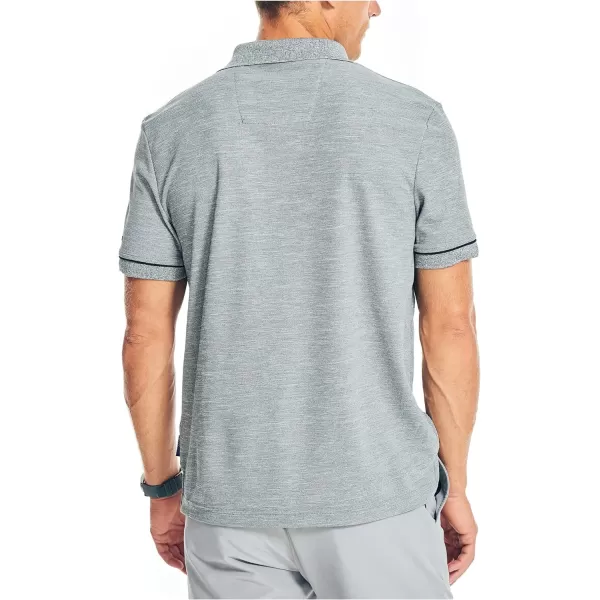 Nautica Mens Navtech Sustainably Crafted Classic Fit PoloStone Grey Heather