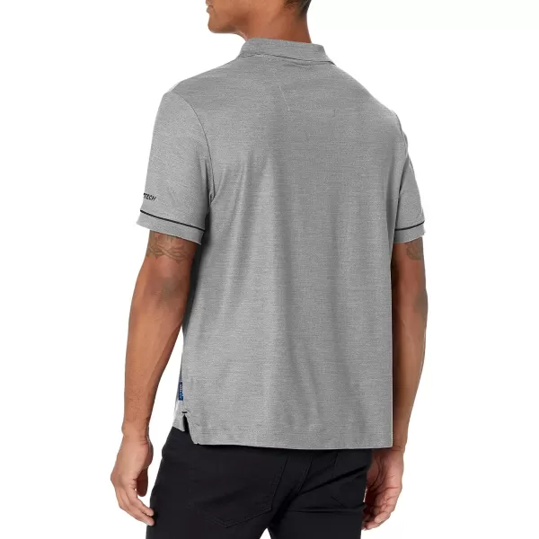 Nautica Mens Navtech Sustainably Crafted Classic Fit PoloStone Grey Heather