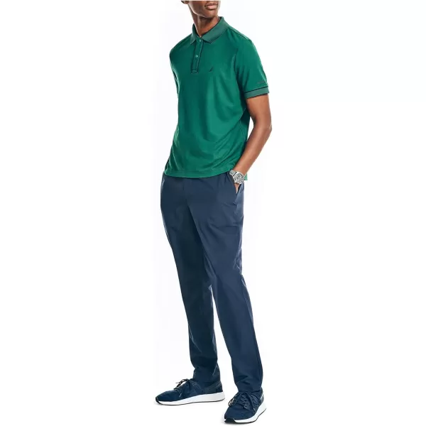 Nautica Mens Navtech Sustainably Crafted Classic Fit PoloTidal Green