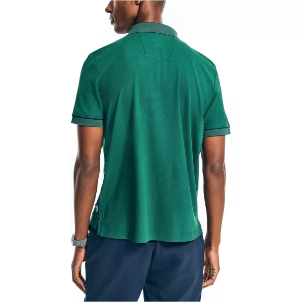 Nautica Mens Navtech Sustainably Crafted Classic Fit PoloTidal Green