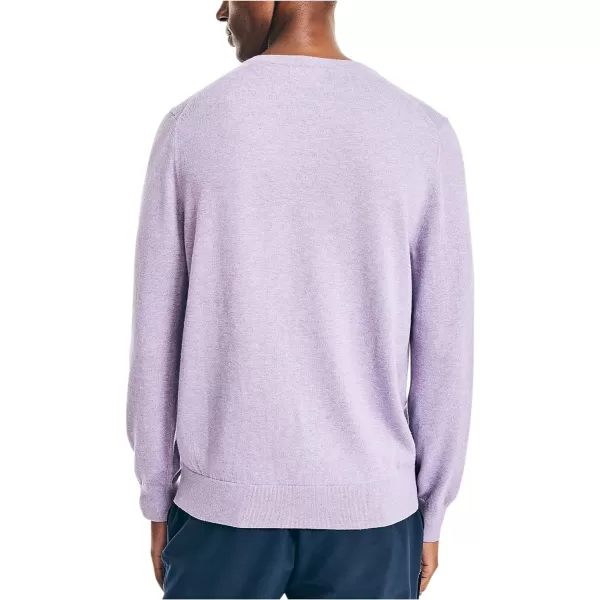 Nautica Mens Navtech VNeck SweaterChalk Violet Heather