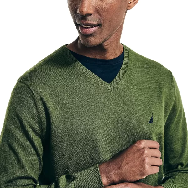 Nautica Mens Navtech VNeck SweaterChive