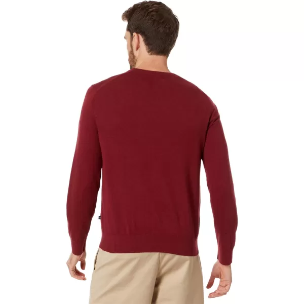 Nautica Mens Navtech VNeck SweaterDeep Crimson