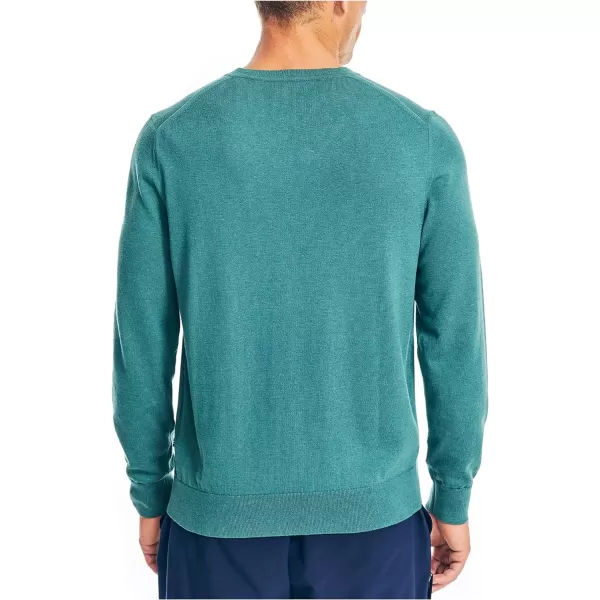 Nautica Mens Navtech VNeck SweaterSilver Pine