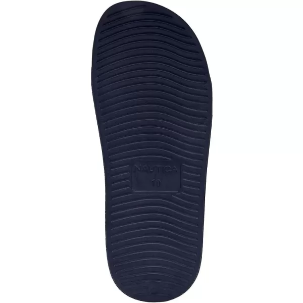 Nautica Mens Open Toe Slide Sandals  Comfortable Indoor amp Outdoor Shower SlippersAmericana Fitz