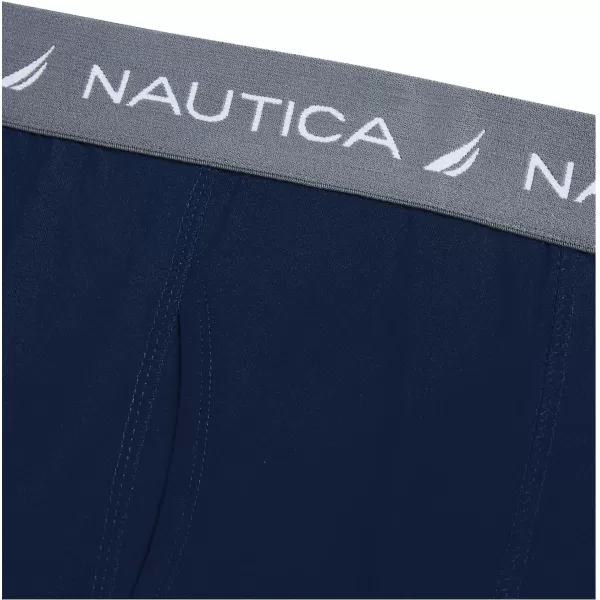 Nautica Mens Performance Compression Base Layer Solid Athletic Bike ShortsNavy