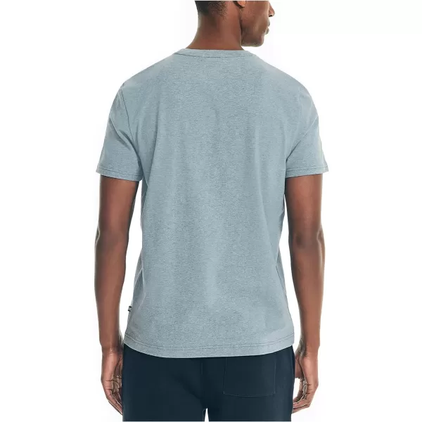 Nautica Mens Performance Deck Pocket TShirtDeep Anchor Heather