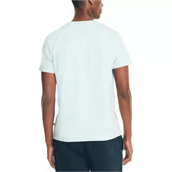 Nautica Mens Performance Deck Pocket TShirtReel Aqua