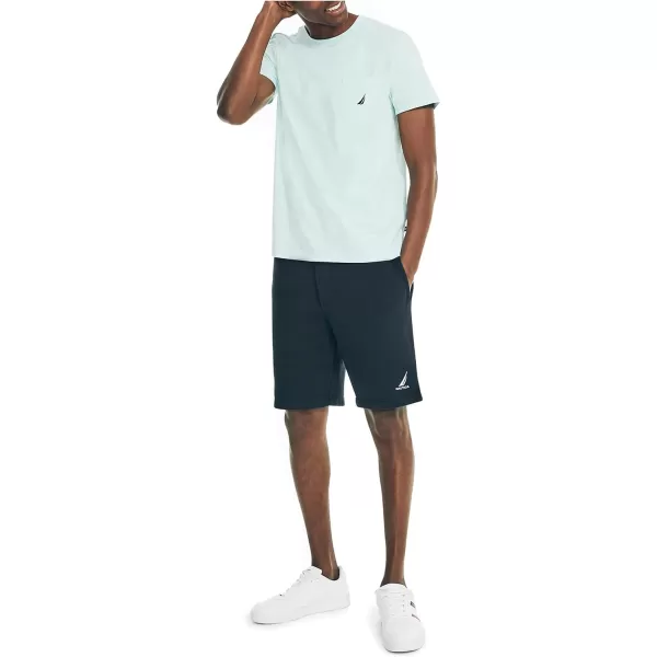 Nautica Mens Performance Deck Pocket TShirtReel Aqua
