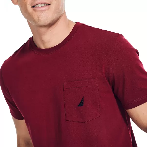 Nautica Mens Performance Pocket TShirtBiking Red
