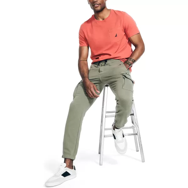 Nautica Mens Performance Pocket TShirtCayenne