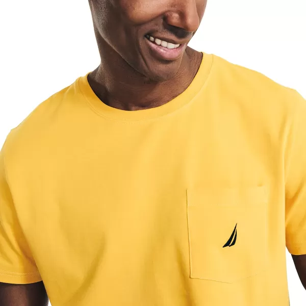 Nautica Mens Performance Pocket TShirtLightning Gold