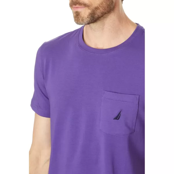 Nautica Mens Performance Pocket TShirtNeptune Purple