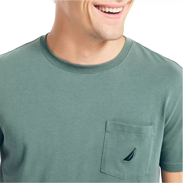 Nautica Mens Performance TShirtSilver Pine