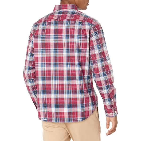 Nautica Mens Plaid Poplin ShirtRusted Hull