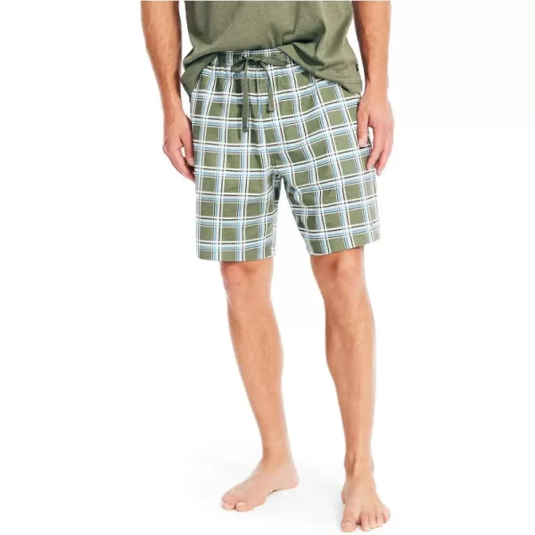 Nautica Mens Plaid Sleep ShortSeaside Fire