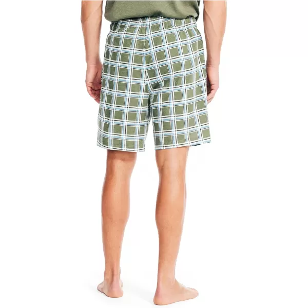 Nautica Mens Plaid Sleep ShortSeaside Fire