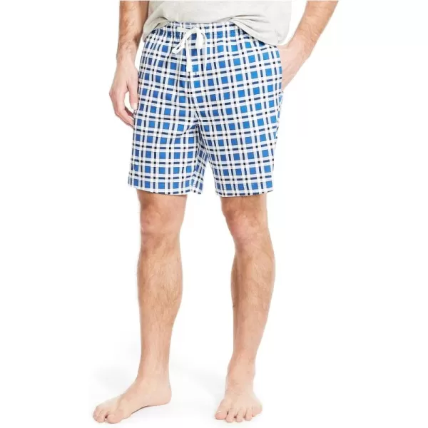 Nautica Mens Plaid Sleep ShortWindsurf Blue