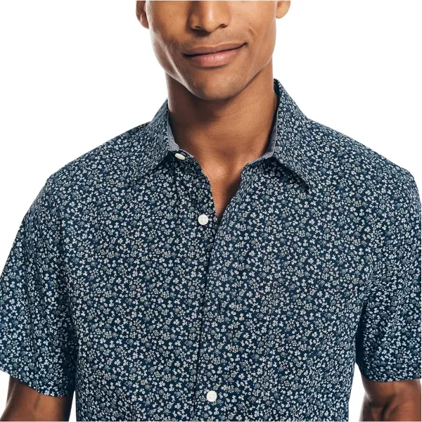 Nautica Mens Poplin Printed ShortSleeve ShirtWorkshirt