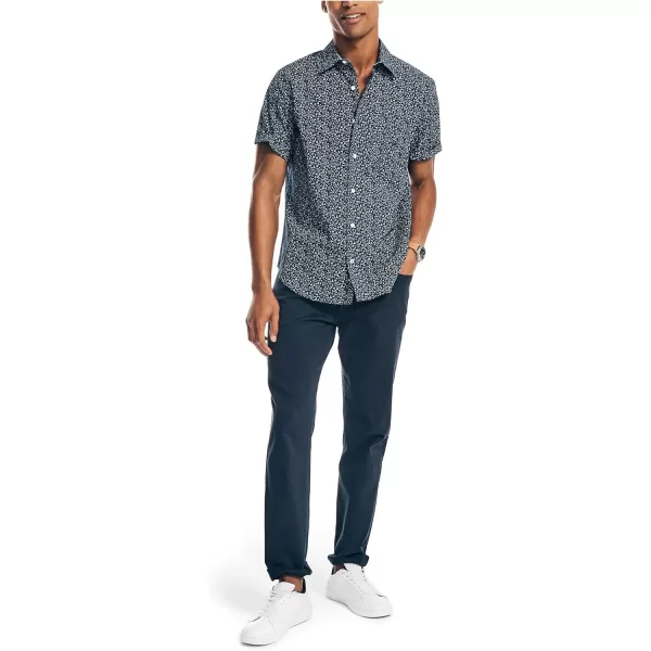 Nautica Mens Poplin Printed ShortSleeve ShirtWorkshirt