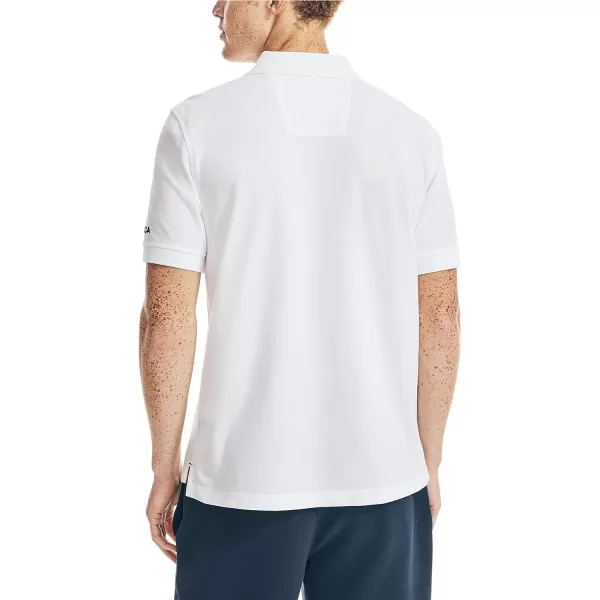 Nautica Mens Pride Performance PoloBright White