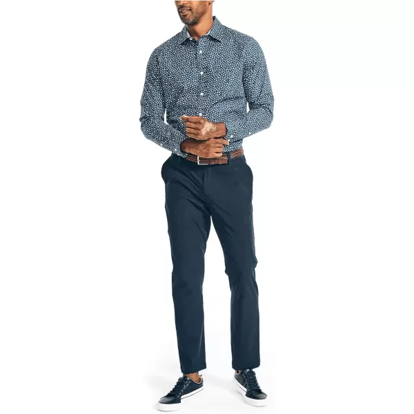 Nautica Mens Printed Poplin ShirtEstate Blue