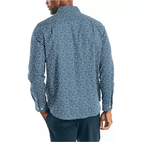 Nautica Mens Printed Poplin ShirtEstate Blue