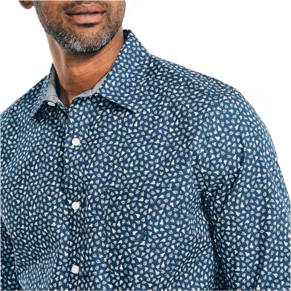 Nautica Mens Printed Poplin ShirtEstate Blue