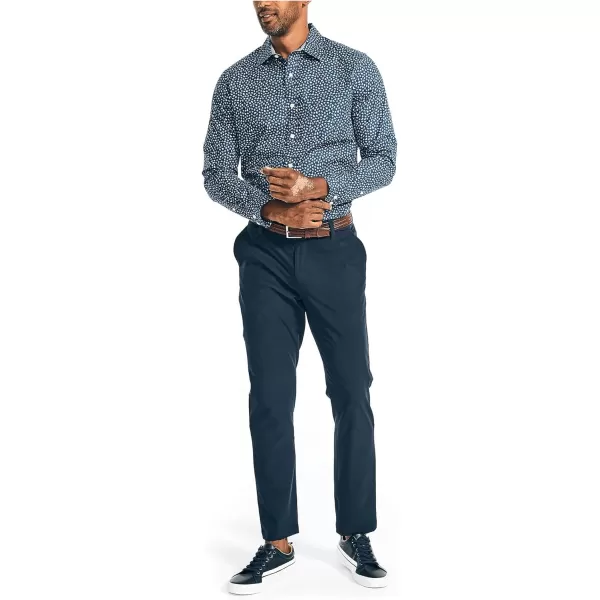 Nautica Mens Printed Poplin ShirtEstate Blue