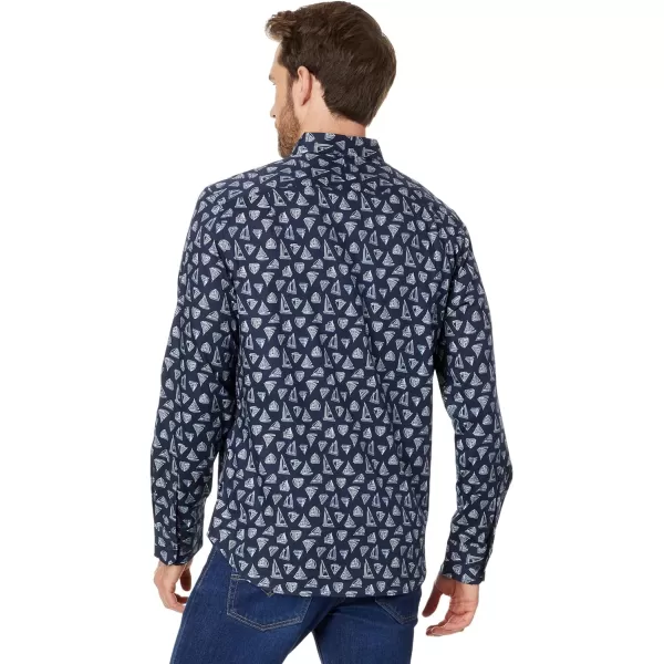 Nautica Mens Printed ShirtMaritme Navy