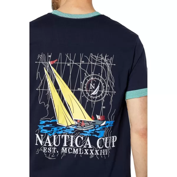 Nautica Mens Printed TShirtNavy