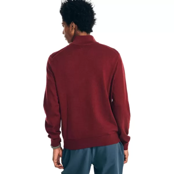 Nautica Mens QuarterZip SweaterNavtech Collection FallWinter 2024 Crimson