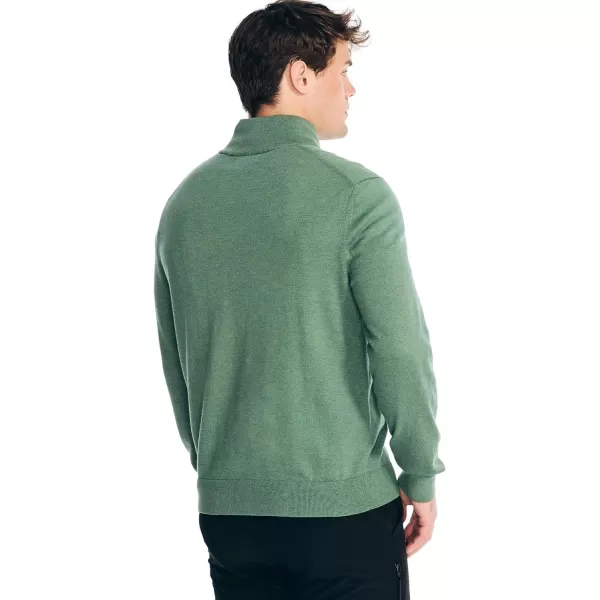 Nautica Mens QuarterZip SweaterNavtech Collection FallWinter 2024 Fern Heather