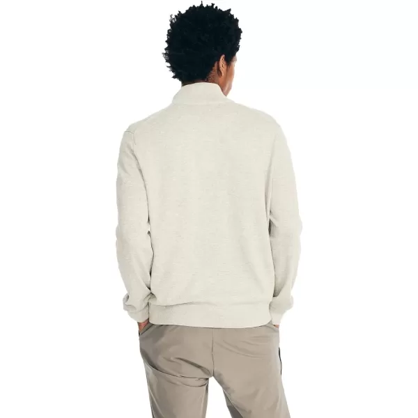 Nautica Mens QuarterZip SweaterNavtech Collection FallWinter 2024 Grey Heather