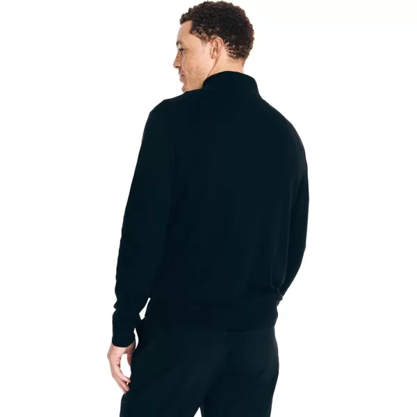 Nautica Mens QuarterZip SweaterNavtech Collection FallWinter 2024 True Black