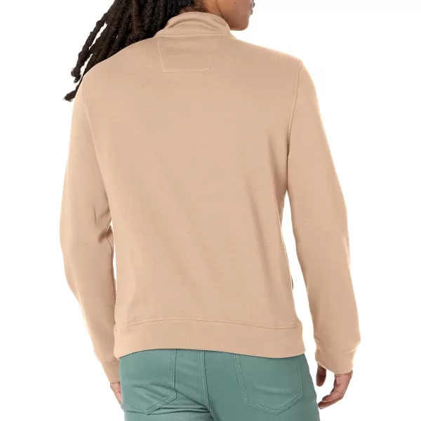 Nautica Mens QuarterZip SweatshirtMilitary Tan