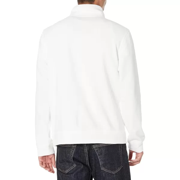 Nautica Mens QuarterZip SweatshirtSail White