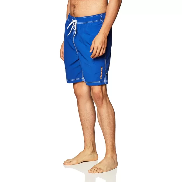 Nautica Mens Quick Dry Solid Swim TrunkCobalt