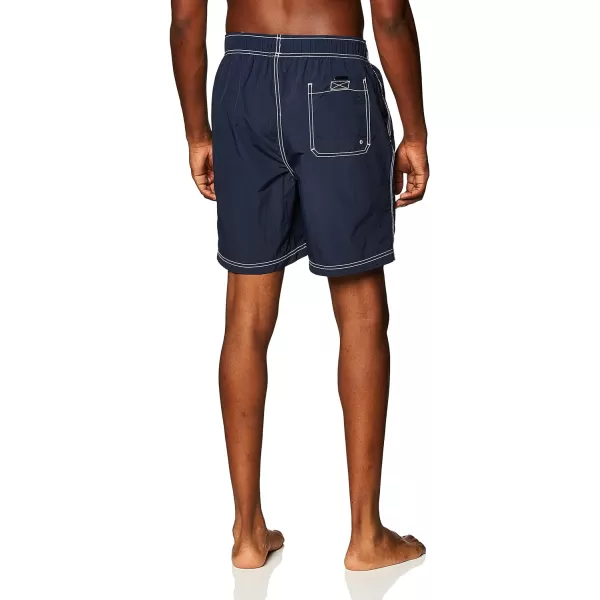 Nautica Mens Quick Dry Solid Swim TrunkNavy