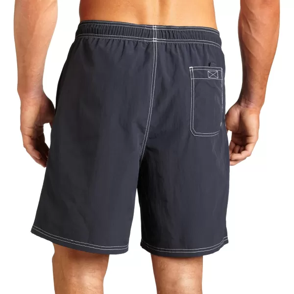 Nautica Mens Quick Dry Solid Swim TrunkNavy