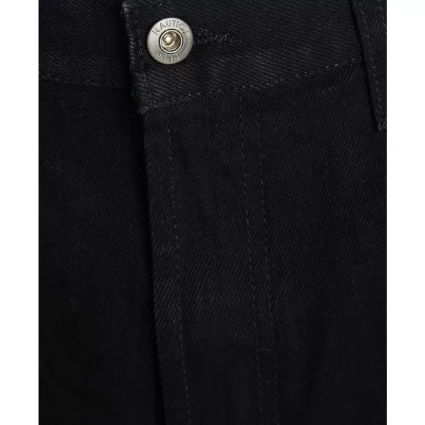 Nautica Mens Relaxed Fit 5 Pocket 100 Cotton Denim Jean ShortSpace Black Wash