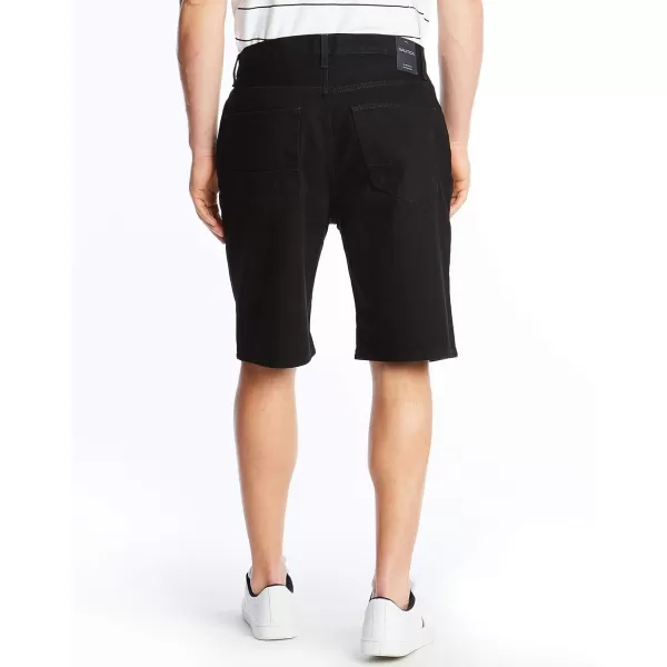 Nautica Mens Relaxed Fit 5 Pocket 100 Cotton Denim Jean ShortSpace Black Wash