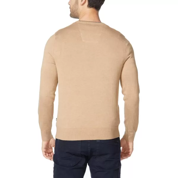 Nautica Mens Ribbed SweaterCoastal Camel Heather