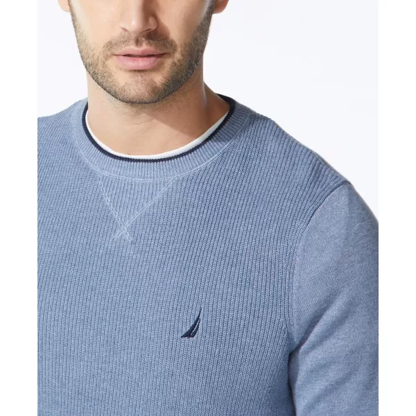 Nautica Mens Ribbed SweaterDeep Anchor Heather